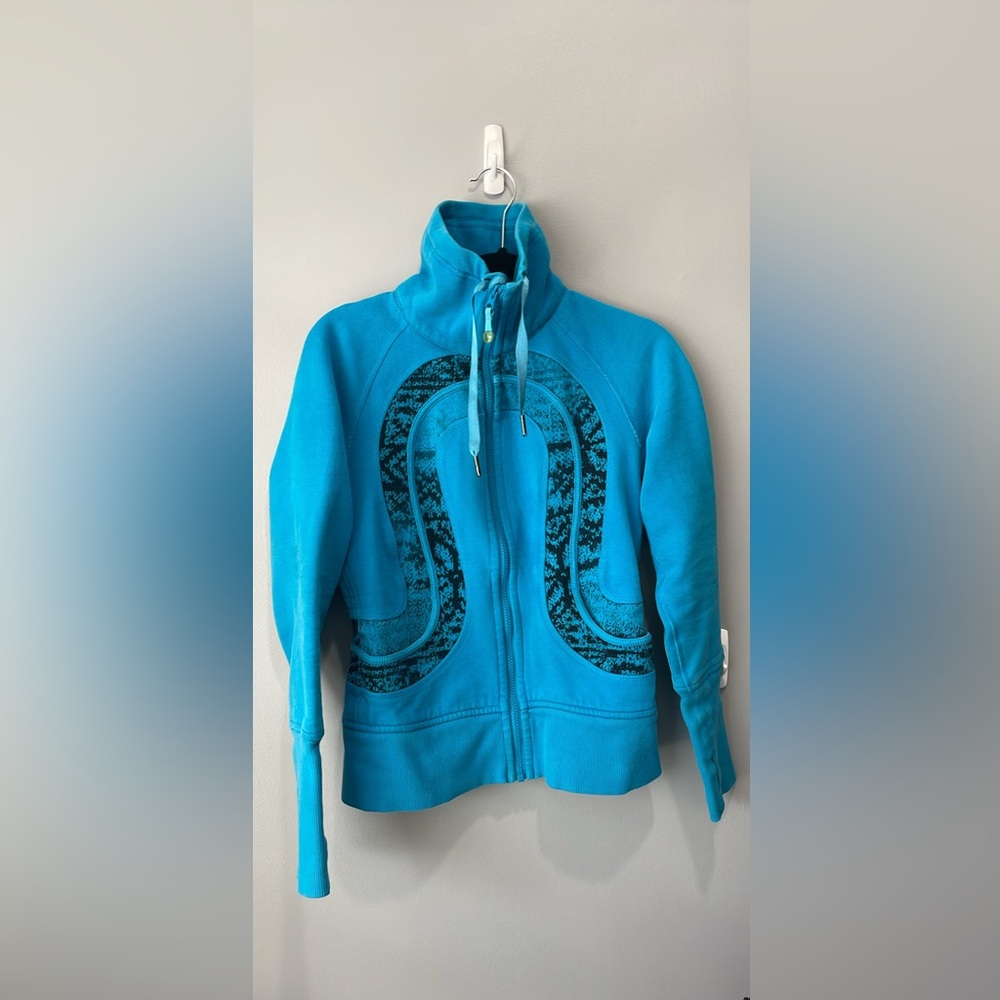 Blue Zip-Up lululemon scuba size 6